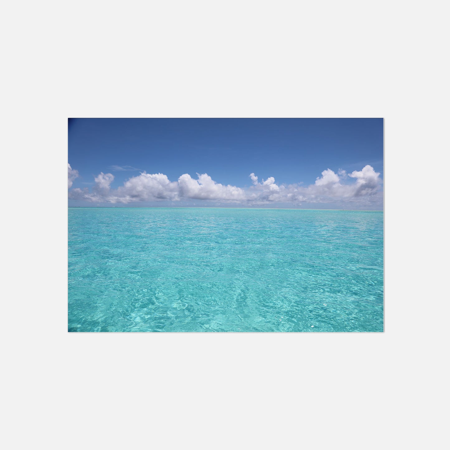 Poster Blick auf das Meer - Blaues Wasser Fotografie