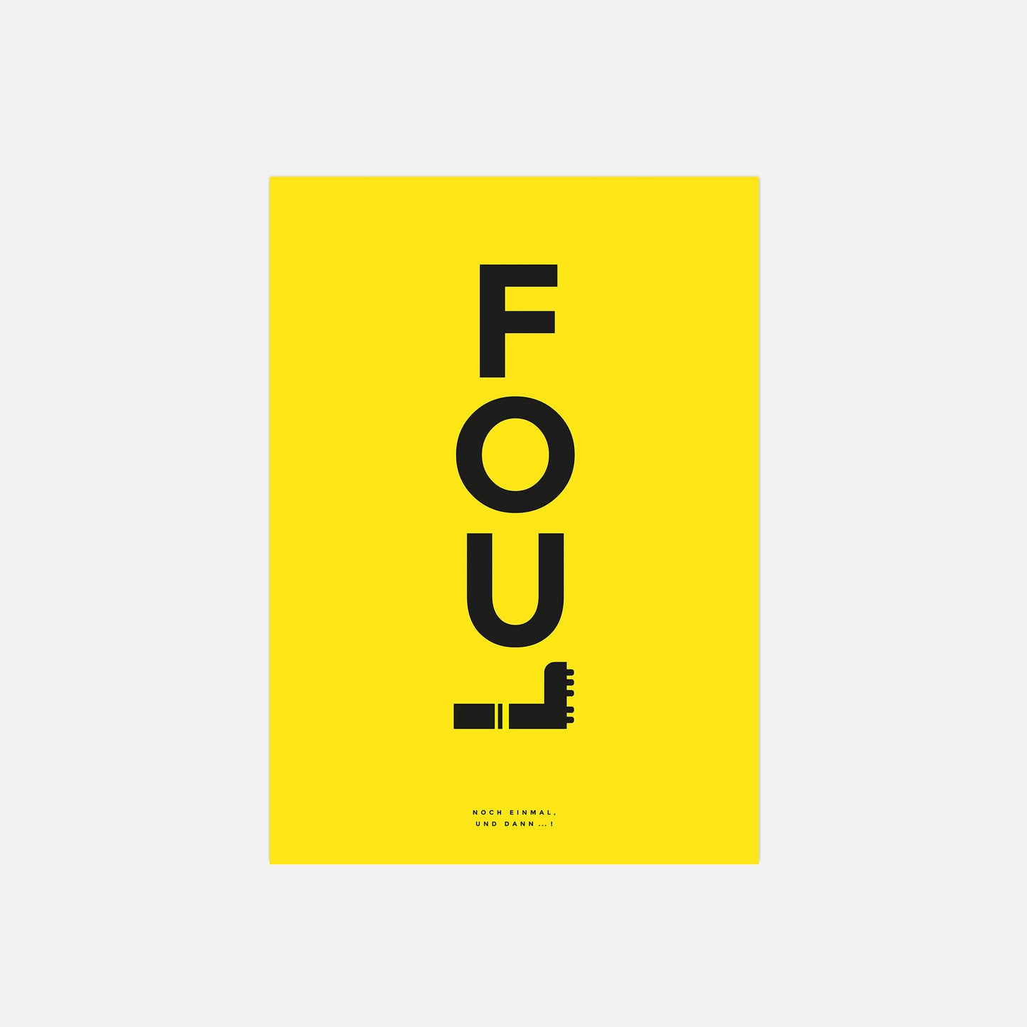 Fussball Poster - "Fool"