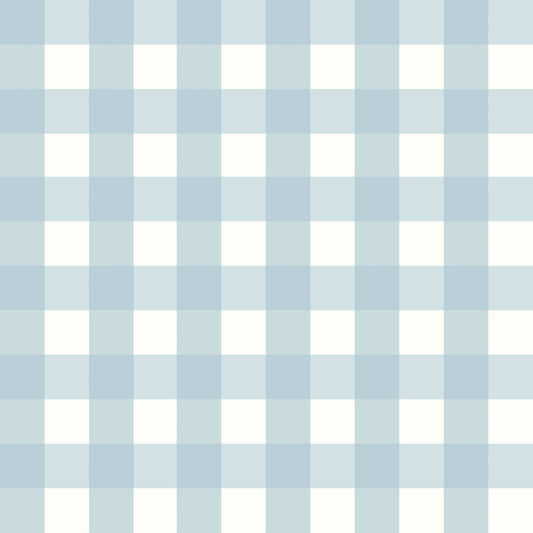 Tapete Gingham Blau