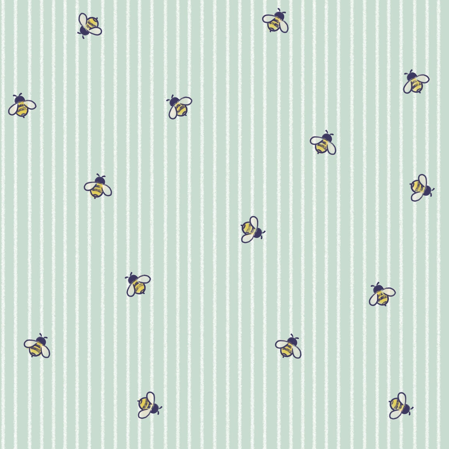 Kindertapeten Bienen gestreift