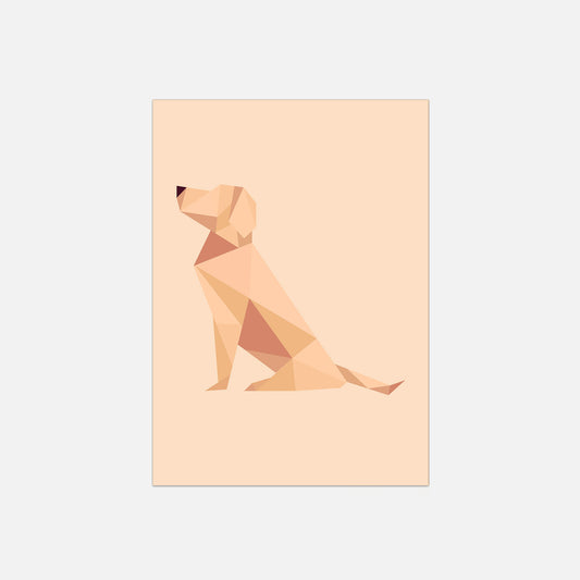 Polygon Tiere - Poster Hund