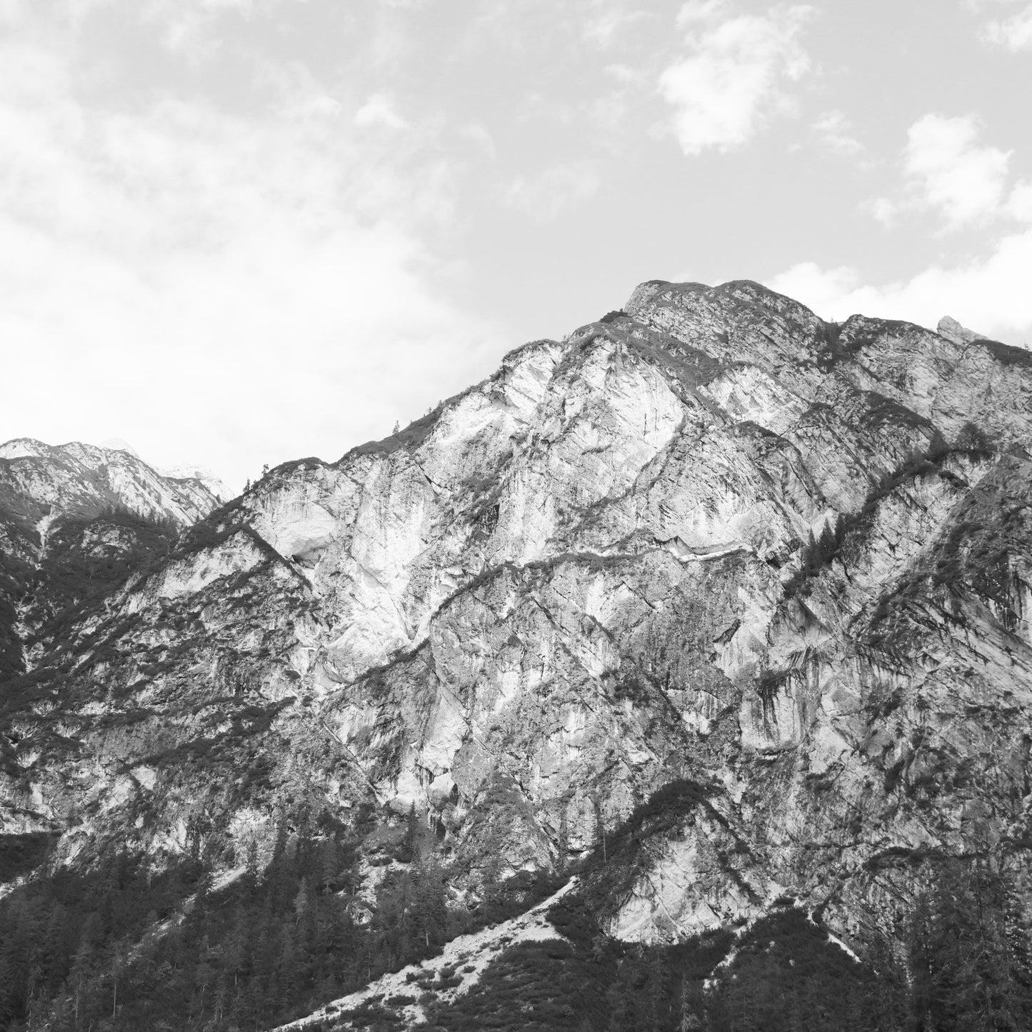 Berg Schwarz Weiss Fototapete