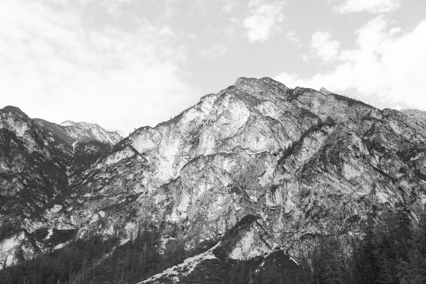 Berg Schwarz Weiss Fototapete