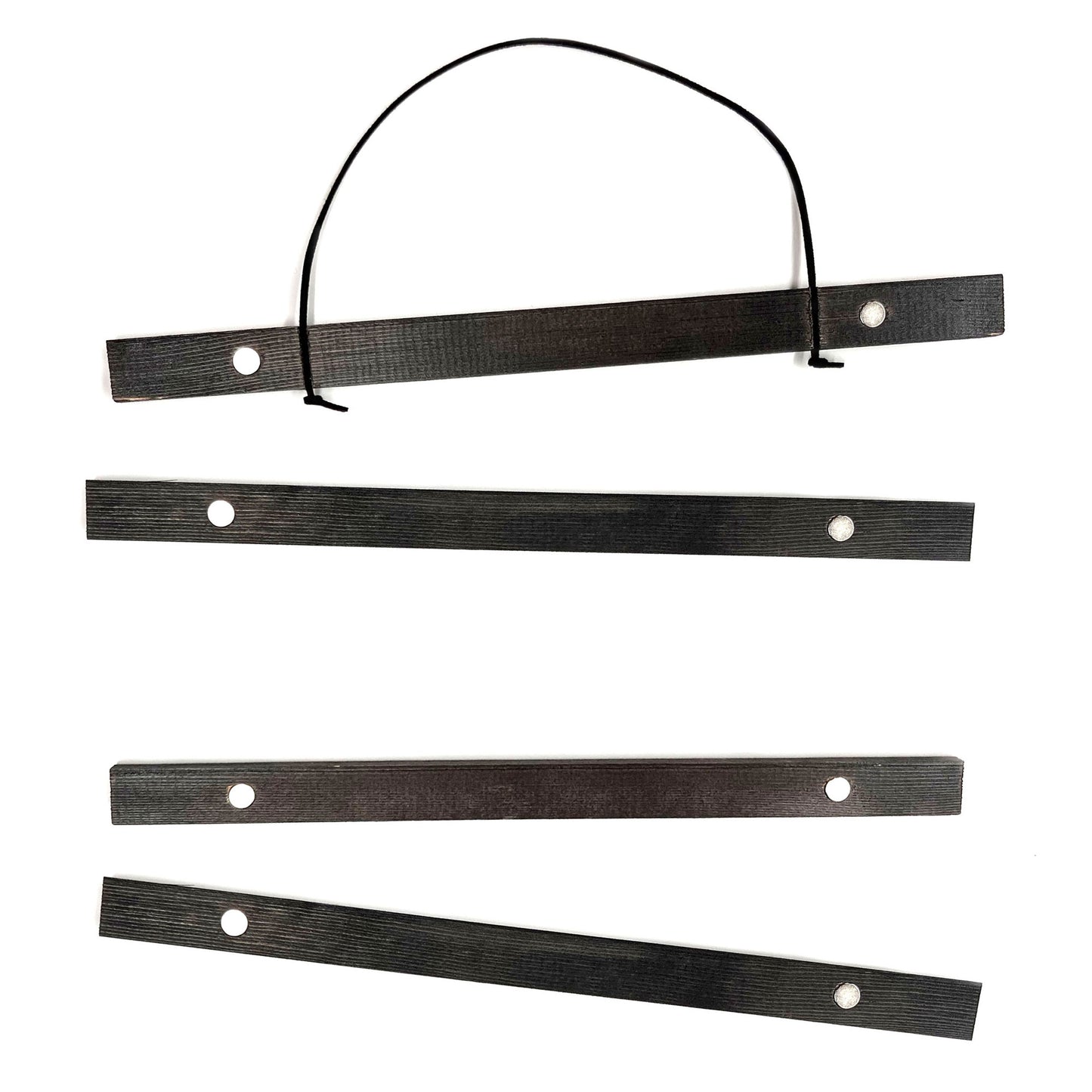 Bilderleisten aus Holz, mit Aufhängeschnur und Magnetbefestigung - Kiefer