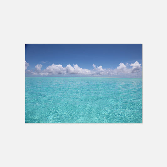 Poster Blick auf das Meer - Blaues Wasser Fotografie