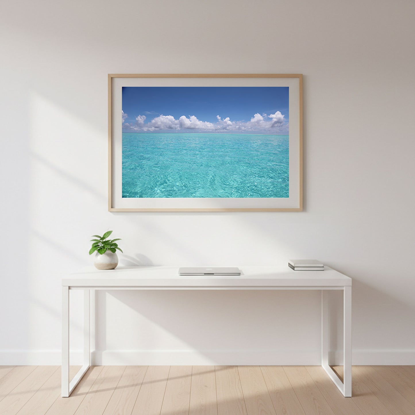 Poster Blick auf das Meer - Blaues Wasser Fotografie