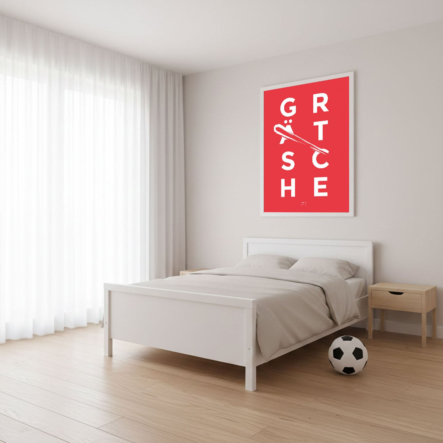 Fussball Poster - "Grätsche"