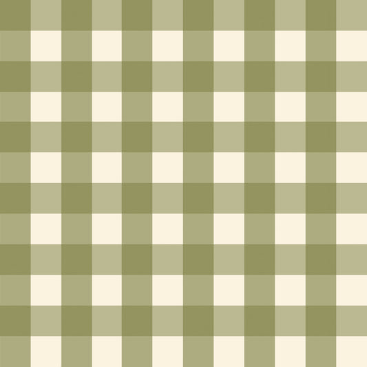 Tapete Gingham Grün