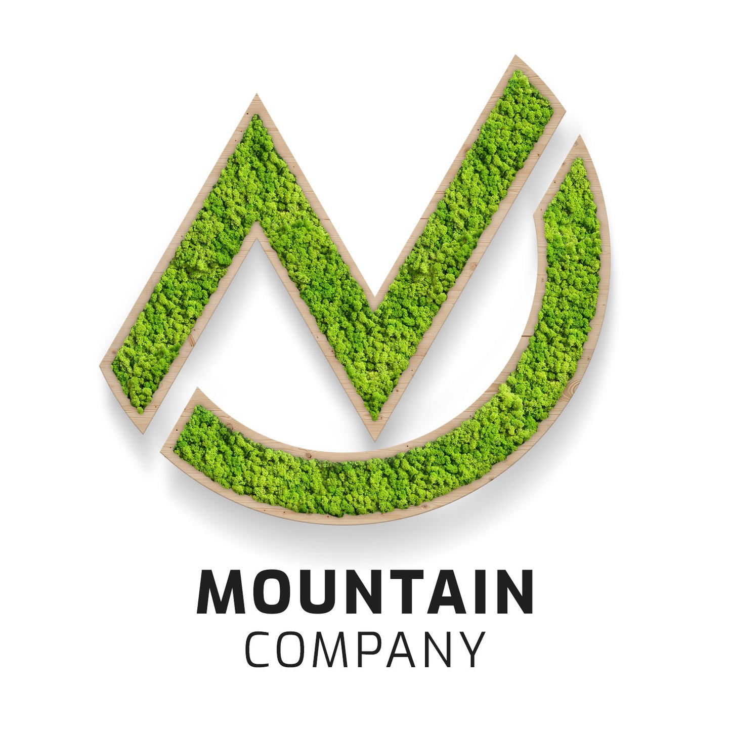 Moos Logos & Schriften - Islandmoos Logos / Schriften - Zirbe - mit Rahmen