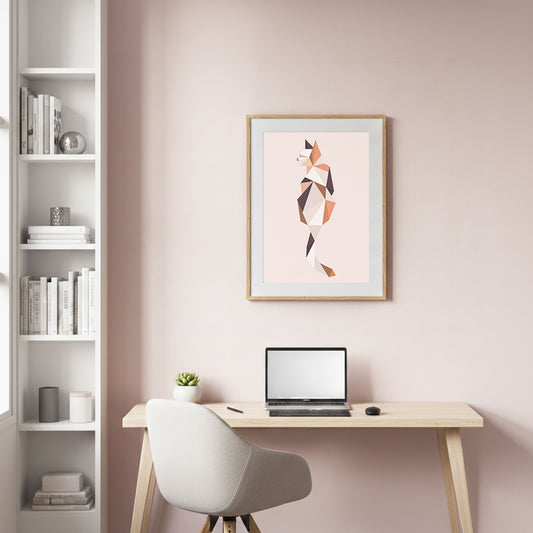 Polygon Tiere - Poster Katze
