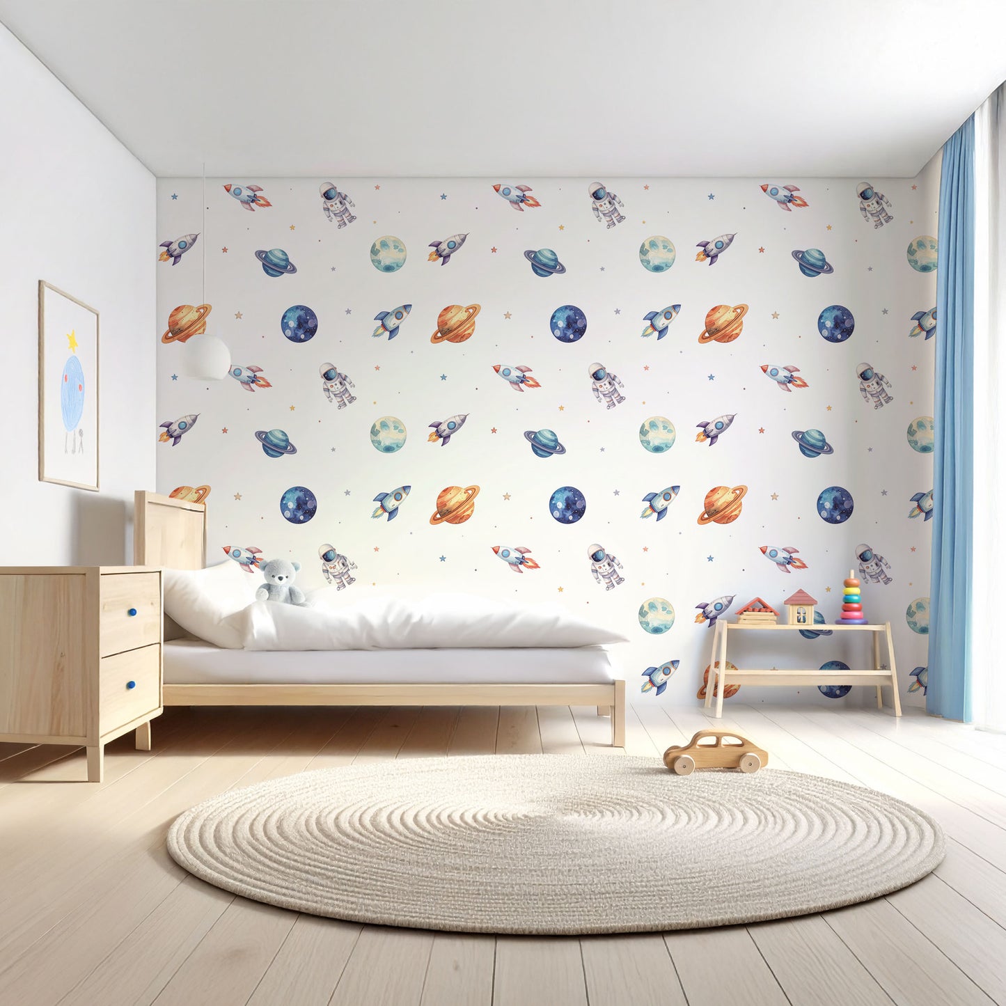 Kindertapete Weltraum