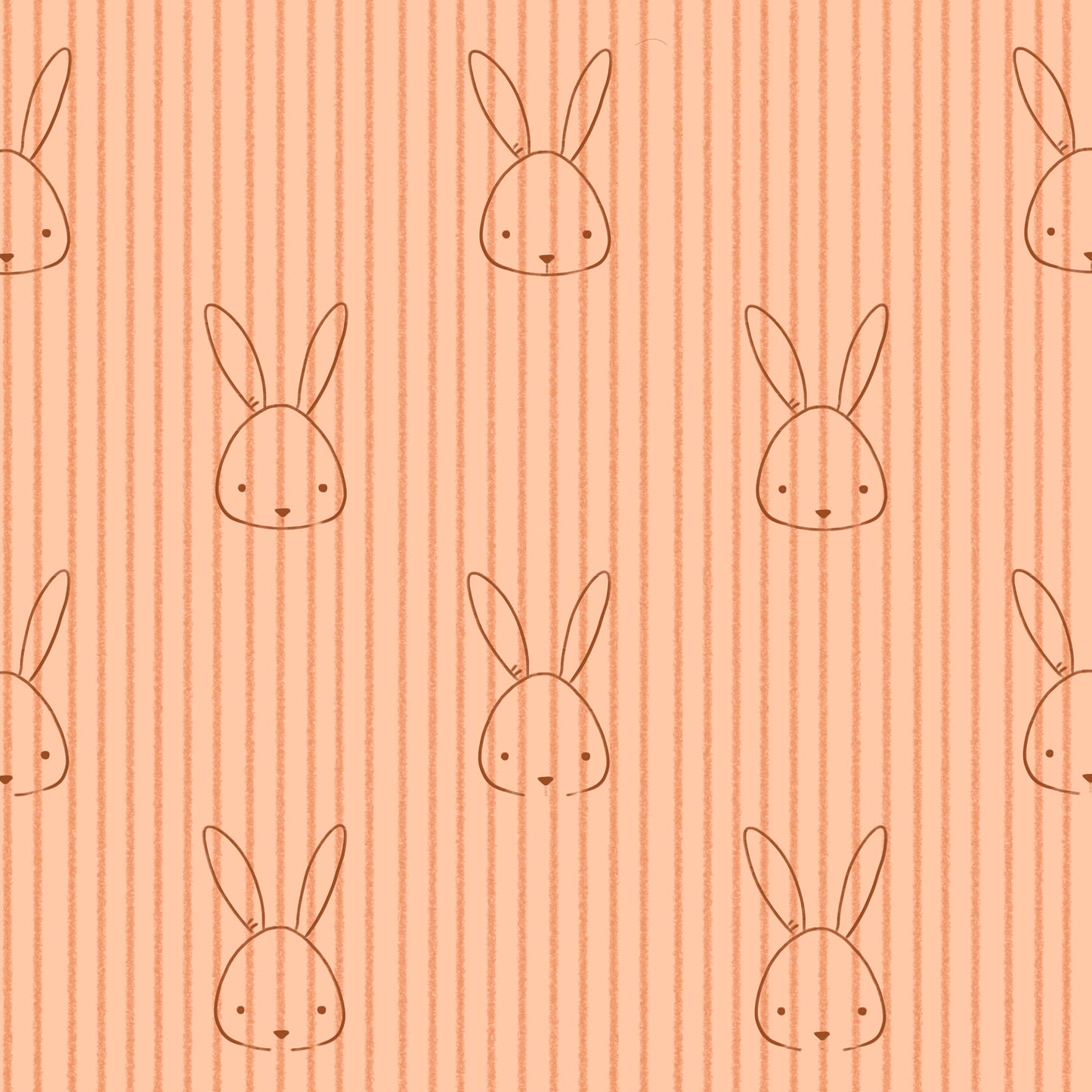 Kindertapete Hasen gestreift