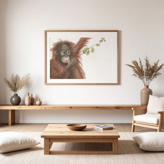 Affe Illustration Poster