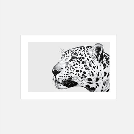 Poster Leopard Illustration