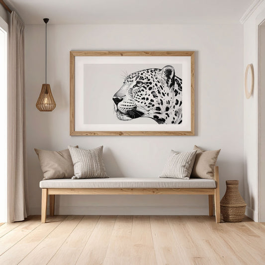 Poster Leopard Illustration