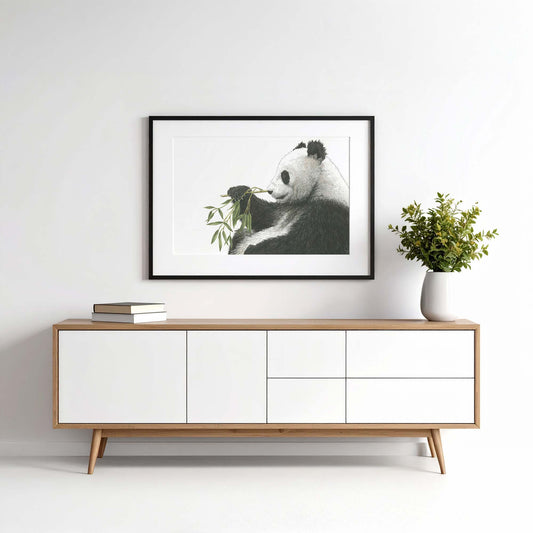 Panda Illustration Poster