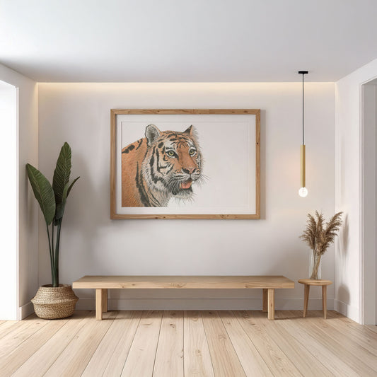 Tiger Illustration Poster