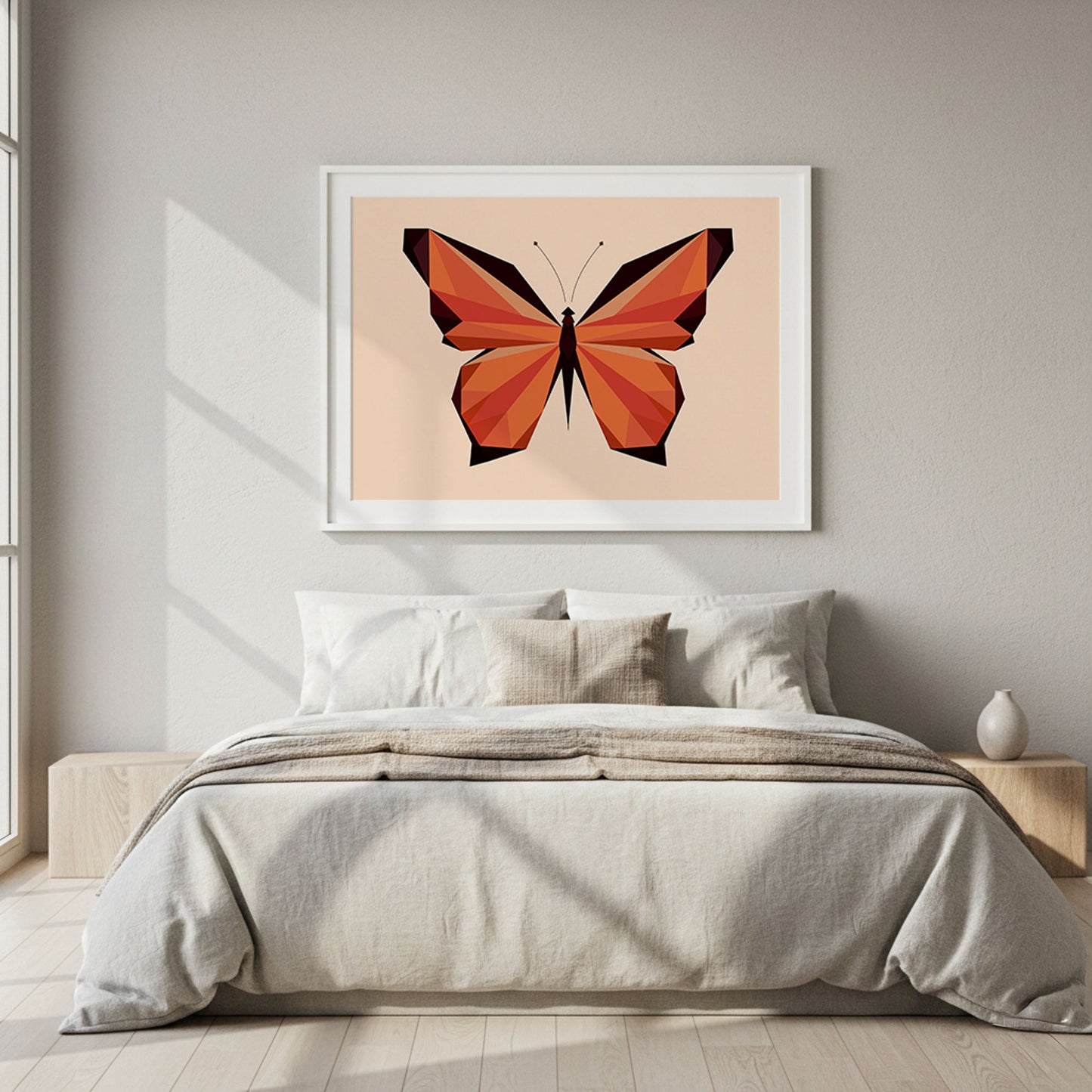 Polygon Tiere - Poster Schmetterling