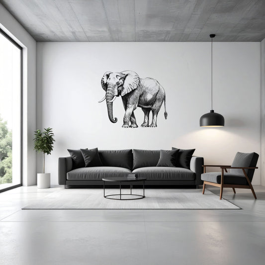 Wandtattoo Elefant