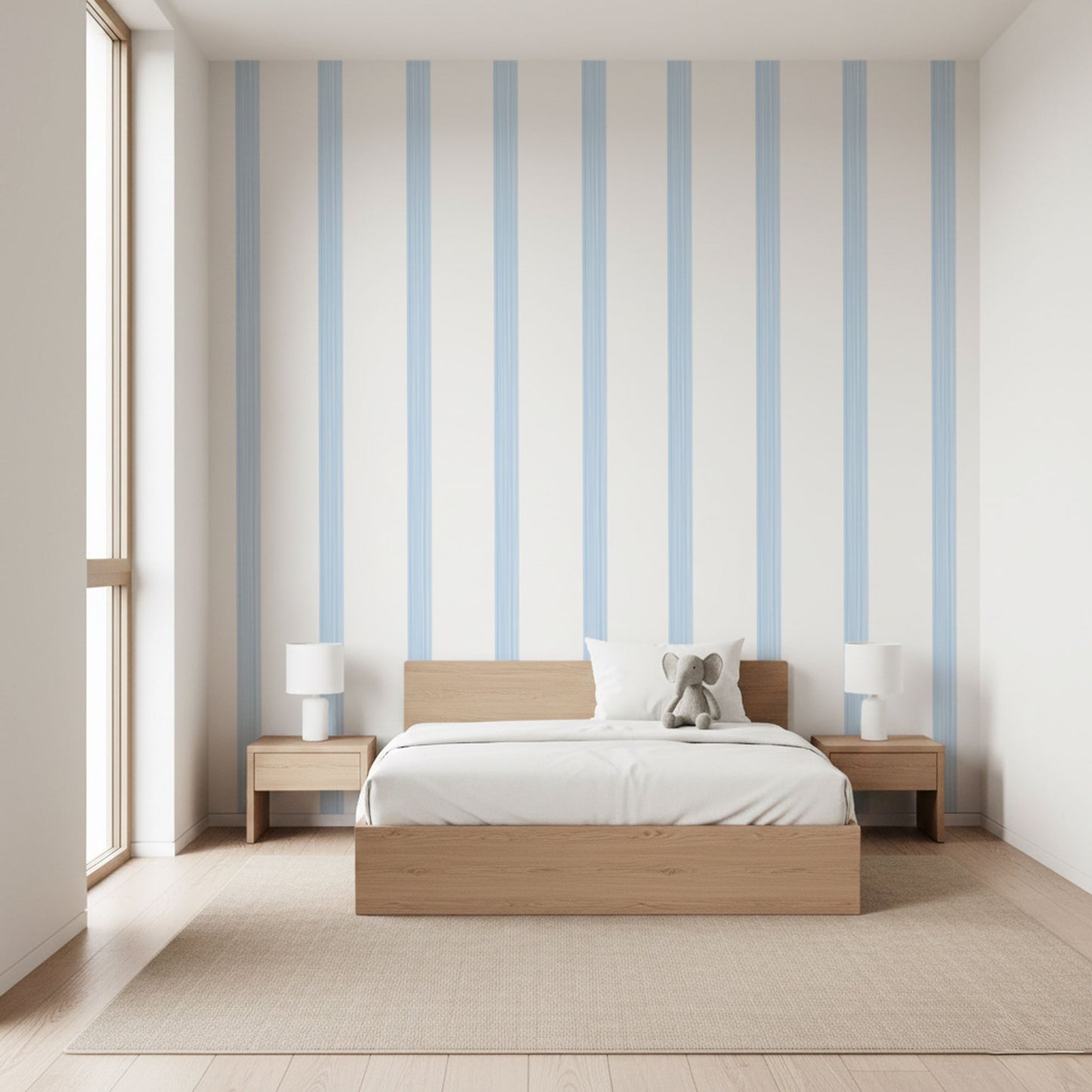 Aquarell Pastellstreifen Tapete