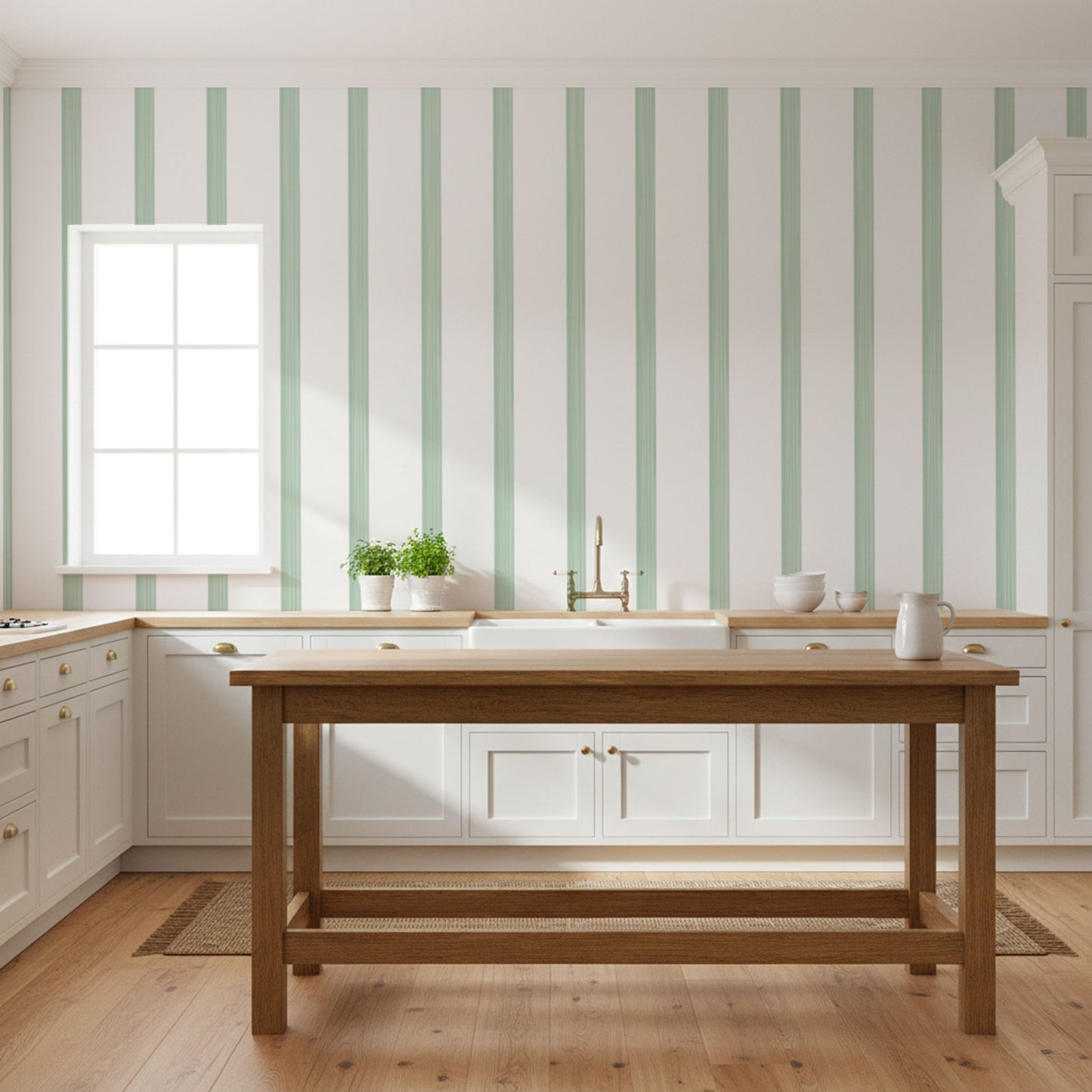 Aquarell Pastellstreifen Tapete