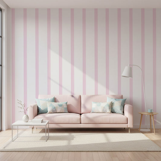 Aquarell Pastellstreifen Tapete