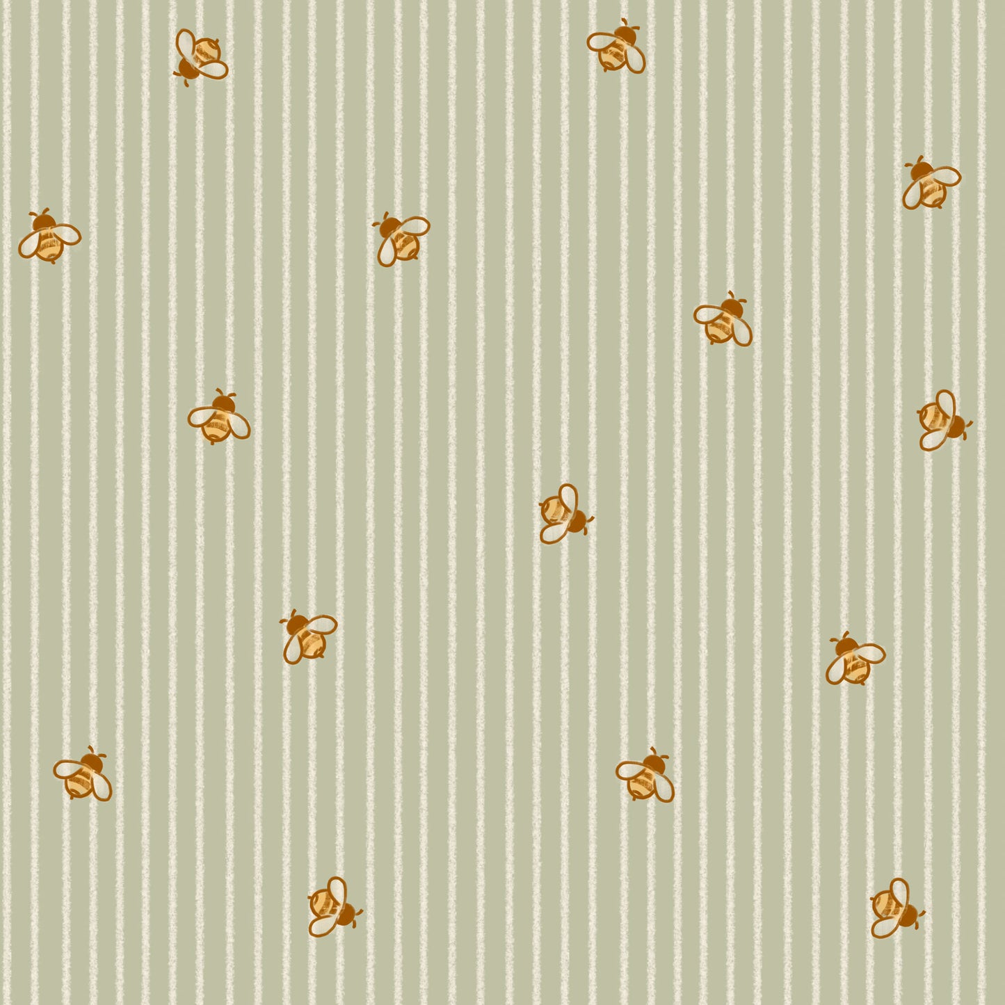 Kindertapeten Bienen gestreift